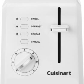 Cuisinart CPT-122 Compact 2-Slice Toaster, White with Custom Browning Controls