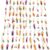 100PCS HO Scale Model People Figures - 1:100 Painted Miniature Passengers for Architecture, Train Layouts, & Dioramas