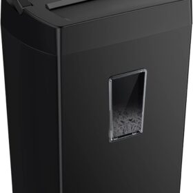Bonsaii 12-Sheet High-Security Cross-Cut Paper Shredder with 5.5 Gallon Wastebasket