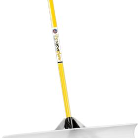 The Original Snowplow: 36-Inch Heavy-Duty UHMW Poly Snow Pusher with TUFFBRACE Connector System