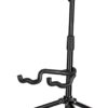 CAHAYA Adjustable Guitar Stand - Universal Folding A-Frame Floor Holder with Neck Rest for Acoustic, Electric, and Bass Guitars