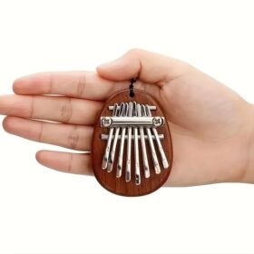 Portable 8-Key Mini Thumb Piano – Exquisite Kalimba Marimba Pendant Musical Instrument Gift