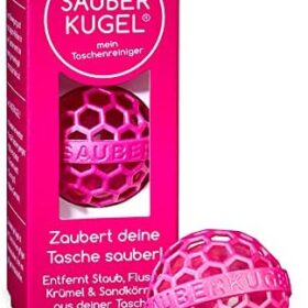 Sauberkugel Purse Cleaner Ball | Reusable Sticky Lint & Crumb Trap for Handbags, Backpacks & Purses | As Seen on TikTok | German Engineering (Pink)