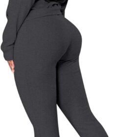 Fixmatti Women's 2-Piece Sweatsuit Set – Fleece Pullover Hoodie & Jogger Sweatpants with Pockets