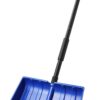 Yocada 55" Heavy-Duty Snow Shovel with Adjustable Handle | Wide Aluminum Blade & Ergonomic D-Grip for Effortless Snow Removal from Driveways, Sidewalks & Walkways