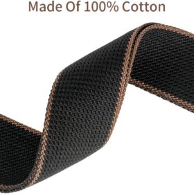 BestSounds 2-Inch Soft Cotton Guitar Strap with Built-In Pick Holder – Adjustable Strap for Electric, Acoustic & Bass Guitars