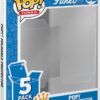 Funko POP! Vinyl Figure Protector Cases – 5 Pack UV Resistant Foldable Storage Box