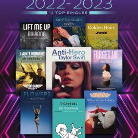 Chart Hits of 2022-2023: Piano/Vocal/Guitar Songbook | Easy to Intermediate Sheet Music Collection | 14 Pop Songs from Taylor Swift, Miley Cyrus & More