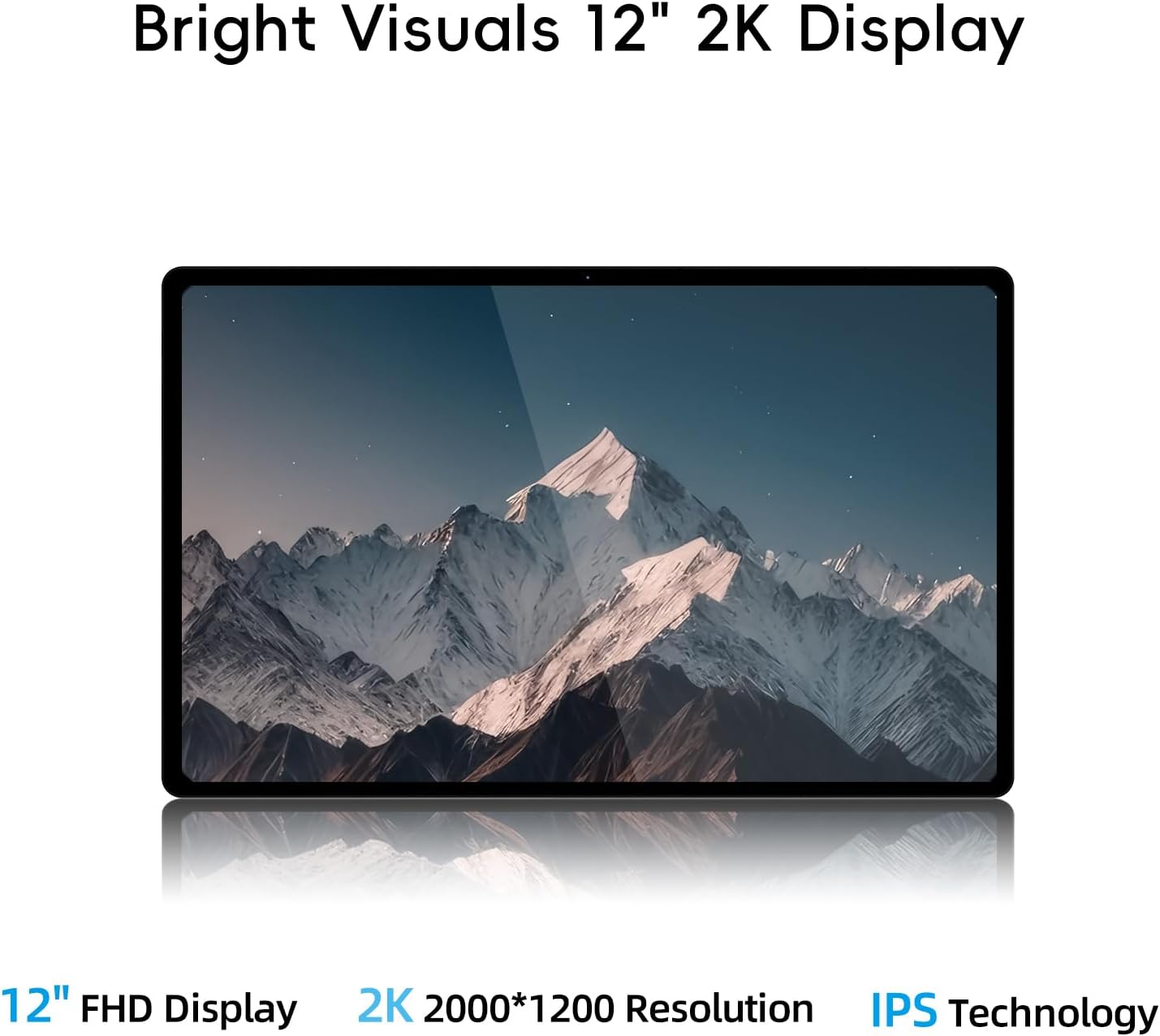 2025 2-in-1 Laptop Tablet 12" 2K FHD Touchscreen, Intel N95 Quad-Core (Up to 3.4GHz), 12GB DDR5 RAM, 512GB SSD, Detachable Magnetic Keyboard, Windows 11 PC for Students Business