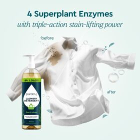 Puracy Natural Laundry Detergent - 10x Concentrated Plant-Based Formula, 64 Loads of Gentle Yet Powerful Stain Removal, Hypoallergenic & Eco-Friendly for Sensitive Skin (16 fl oz, Free & Clear)