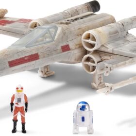 Star Wars 5-Inch X-Wing Starfighter Vehicle with Luke Skywalker & R2-D2 Micro Figures