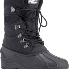 POLAR Men's Waterproof Thermal Snow Boots – Insulated Mucker Hiking Footwear with Safety Toe