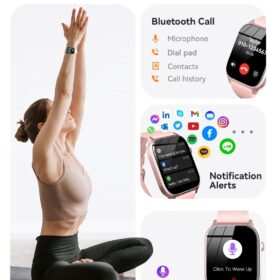 Ultra-Smart Bluetooth Calling Watch with 110 Sports Modes, 1.85" HD Display Fitness Tracker & IP68 Waterproof Smartwatch for Android & iPhone