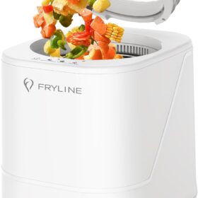 FRYLINE Smart Electric Composter – 4L Countertop Food Waste Recycler, Odorless Indoor Fertilizer Maker with Quiet Grinding & Auto-Cleaning