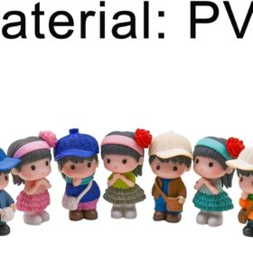 8Pcs Miniature Resin Boy & Girl Figurines – Cute Cake Toppers, Fairy Garden Decor & DIY Dollhouse People