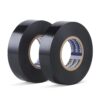 Professional Grade Black Electrical Tape - 2 Pack 3/4 Inch x 65 FT Flame Retardant PVC Insulation Tape - Weatherproof, High Voltage (600V) Wire Wrap for Indoor & Outdoor Use