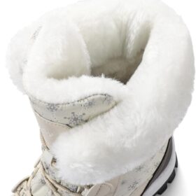 COOJOY Women's Waterproof Winter Snow Boots | Cozy Furry Lined Mid-Calf Boots for Warmth & Lightweight Comfort | All-Weather Walking & Hiking Booties