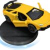 Mini Drift Racing Car Dashboard Ornament – Zinc Alloy Dynamic Sports Model Toy & Interior Decor Gift (Yellow)