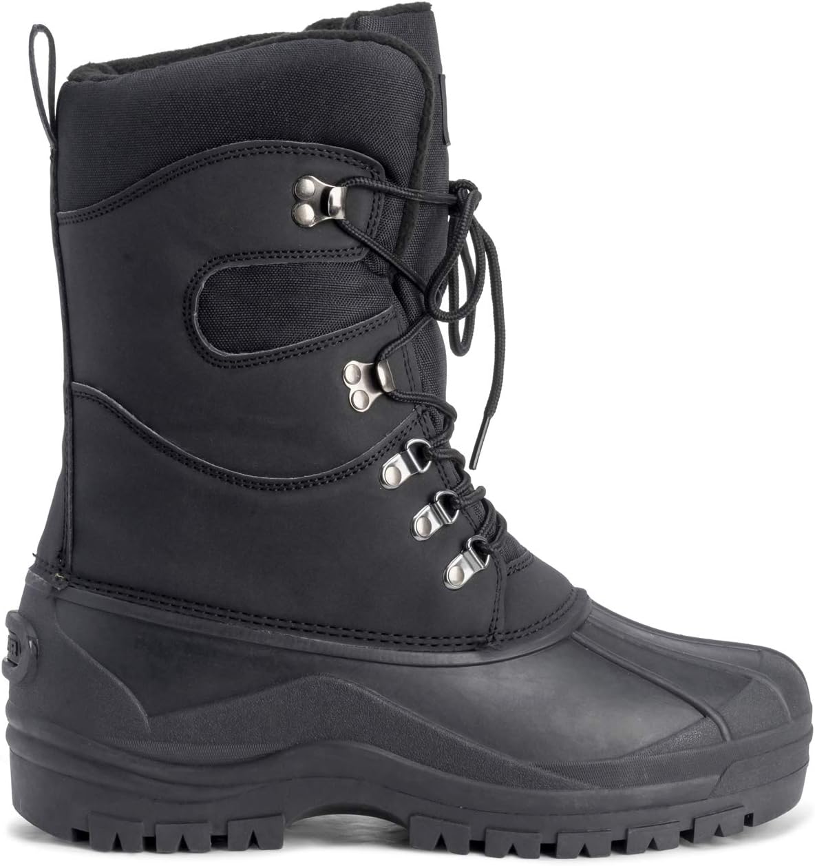 POLAR Men's Waterproof Thermal Snow Boots – Insulated Mucker Hiking Footwear with Safety Toe