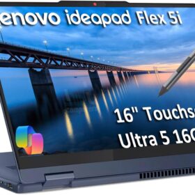 Lenovo IdeaPad Flex 5i 2-in-1 16 inch Touchscreen Laptop, Intel Core Ultra 5 225U AI Processor, 16GB RAM, 1TB SSD, Digital Pen, FHD+ Display, Backlit Keyboard, Windows 11 Home