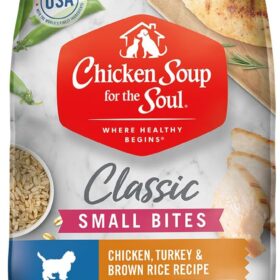 Chicken Soup for the Soul Premium Adult Dry Dog Food - Small Bites, Real Chicken & Brown Rice, 4.5 lb Bag