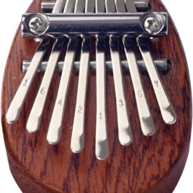 8-Key Mini Kalimba Thumb Piano - Portable Solid Wood Mbira with Neck Lanyard - Educational Musical Gift for Kids, Adults & Beginners