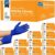 Inspire Nitrile Exam Gloves - 4.5 Mil Cobalt Blue Powder-Free Disposable Gloves for Medical, Dental & EMT Use