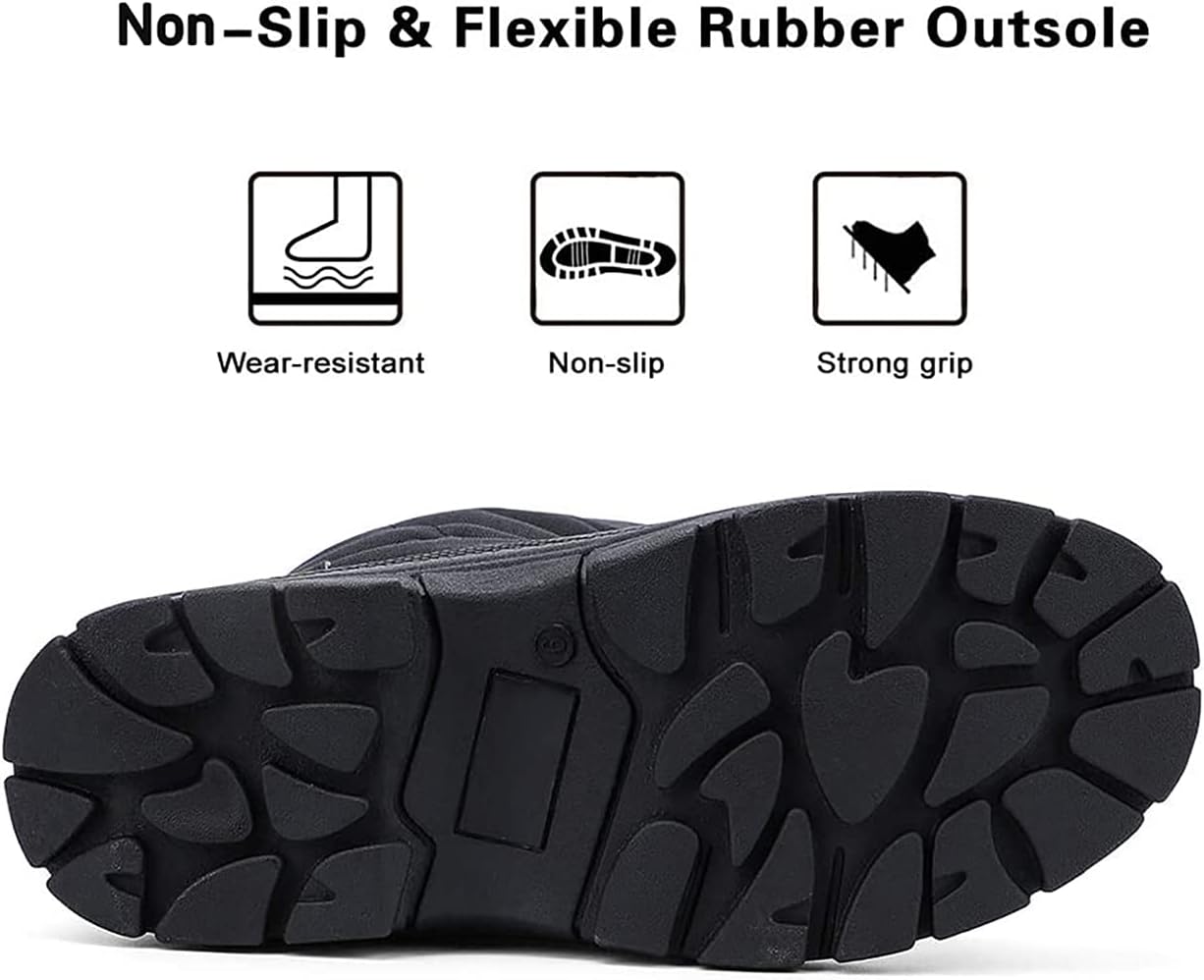 ALEADER Men's Waterproof Winter Snow Boots | Insulated Hiking Boots for Warmth & Comfort | Durable Shell for Outdoor Adventures, Rain, & Snow