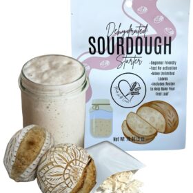 Artisan Sourdough Starter Kit for Beginners | Live Dehydrated Culture for Baking Authentic Bread, Pancakes & More | Includes Step-by-Step Guide | From Viral TikTok Bakers Made With Loave