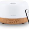 Premium 300ML Ultrasonic Essential Oil Diffuser with Remote, 7-Color Ambient Light & High-Efficiency Mist for Aromatherapy