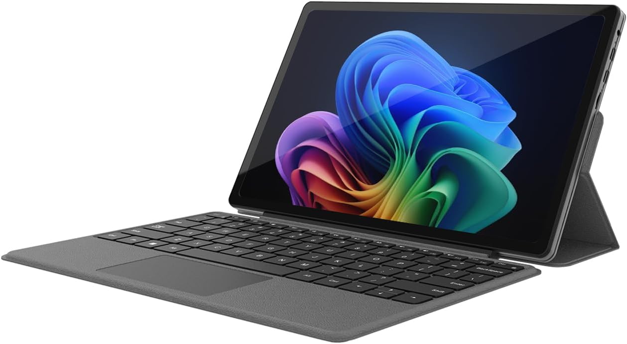 2025 2-in-1 Laptop Tablet 12" 2K FHD Touchscreen, Intel N95 Quad-Core (Up to 3.4GHz), 12GB DDR5 RAM, 512GB SSD, Detachable Magnetic Keyboard, Windows 11 PC for Students Business