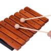 8-Note Wooden Xylophone for Kids – Natural Wood Percussion Instrument with 2 Mallets – Educational Musical Toy for Toddlers & Children