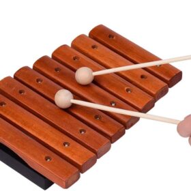 8-Note Wooden Xylophone for Kids – Natural Wood Percussion Instrument with 2 Mallets – Educational Musical Toy for Toddlers & Children