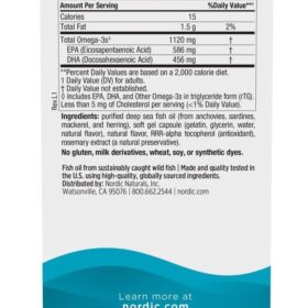 Nordic Naturals Ultimate Omega Minis - High-Potency Fish Oil - 1120mg Omega-3 (EPA & DHA) - Strawberry Flavor - Heart, Brain & Joint Support - 60 Soft Gels