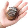 LPAILON 8-Key Mini Kalimba Thumb Piano - Portable Solid Wood Marimba Pendant Musical Instrument Gift