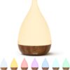 Serenity Ultrasonic Essential Oil Diffuser & Humidifier - Ultra-Quiet Aromatherapy with 8-Color LED Mood Light, Auto Shut-Off & BPA-Free Design for Home, Office, or Yoga