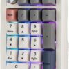 EPOMAKER EK21 Wireless Mechanical Numpad - Programmable VIA Gasket Keypad with 1000mAh Battery, Aluminum Knob, RGB & Hot-Swap (Zebra Switch, Retro White)