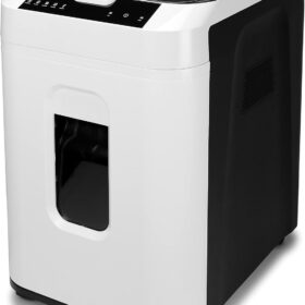 Aurora AU200MA 200-Sheet Auto-Feed Micro-Cut Paper Shredder – P-5 High Security, 60-Minute Run Time, 8.5 Gallon Pull-Out Bin – Commercial Grade for Home & Office