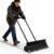 Heavy Duty Wheeled Snow Shovel with Rotatable Grip | Effortless Snow Pusher for Driveway & Sidewalk | Durable Steel Blade for All Snow Types