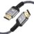 Highwings 25 Foot High Speed HDMI Cable - Supports 4K@60Hz, HDR10, 18Gbps Bandwidth, 2.0 Braided Cord for PS5, Roku, HDTV, Projector