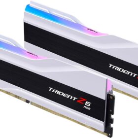 G.SKILL Trident Z5 RGB DDR5 32GB (2x16GB) 6400MHz PC Memory - Intel XMP 3.0, Matte White (F5-6400J3239G16GX2-TZ5RW)