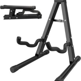 DkOvn A-Frame Guitar Stand – Universal Folding Floor Stand for Acoustic, Electric & Bass Guitars