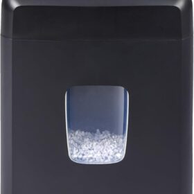 Amazon Basics 12-Sheet Micro-Cut High-Security Paper, CD, and Credit Card Shredder with 6-Gallon Pullout Bin - Black