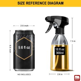 GMISUN Oil Sprayer for Cooking (2 Pack) – 10 fl oz Food-Safe mister for Air Fryer, Salad, & BBQ