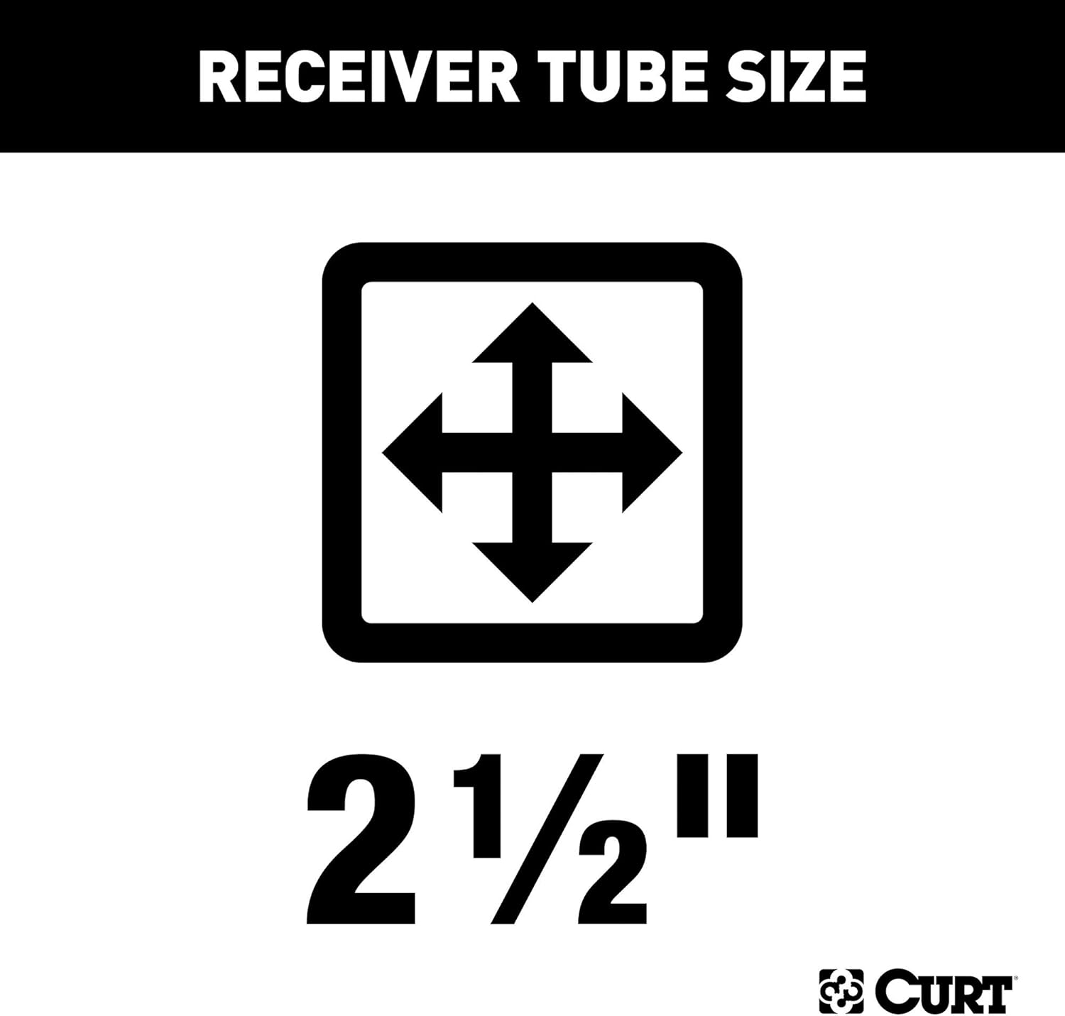 CURT 15809 Commercial Duty Class 5 Trailer Hitch - 2-1/2 Inch Receiver for Select Dodge Ram 1500, 2500, 3500