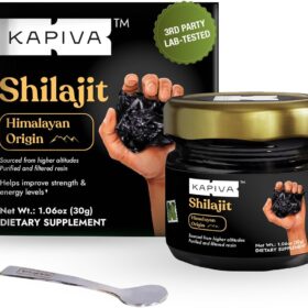 Kapiva Authentic Himalayan Shilajit Resin for Peak Vitality | 100% Pure & Potent | 80+ Trace Minerals for Men & Women | Natural Energy, Focus & Immune Support