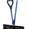 Snow Joe Shovelution 18-Inch Heavy-Duty Snow Shovel with Spring-Assist Handle, Ergonomic Back-Saving Design for Effortless Snow & Ice Removal, SJ-SHLV01