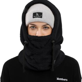 Premium Velvet Balaclava Wind-Resistant Winter Face Mask – Thermal Fleece Ski Mask & Cold Weather Neck Warmer for Men & Women