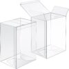 50 Pack Premium Hard Protectors for 4-Inch Vinyl Figures – Ultra-Clear, Stackable Display Cases with Auto-Lock Tab