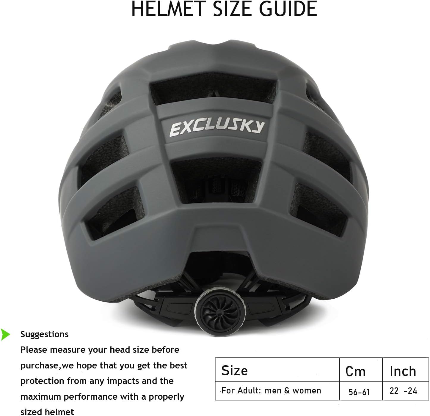 Exclusky Lightweight Mountain Bike Helmet for Adults – Adjustable MTB Cycling Safety Gear with Removable Visor for Men & Women